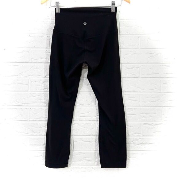 Lululemon Align Crop 21” Black Size 4 - Picture 2 of 8